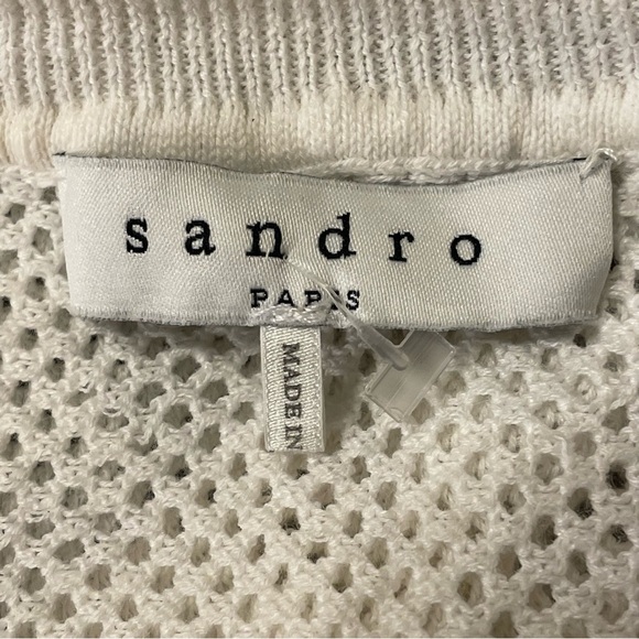 SANDRO Savine Jumper Sweater in Ecru - Picture 4 of 8